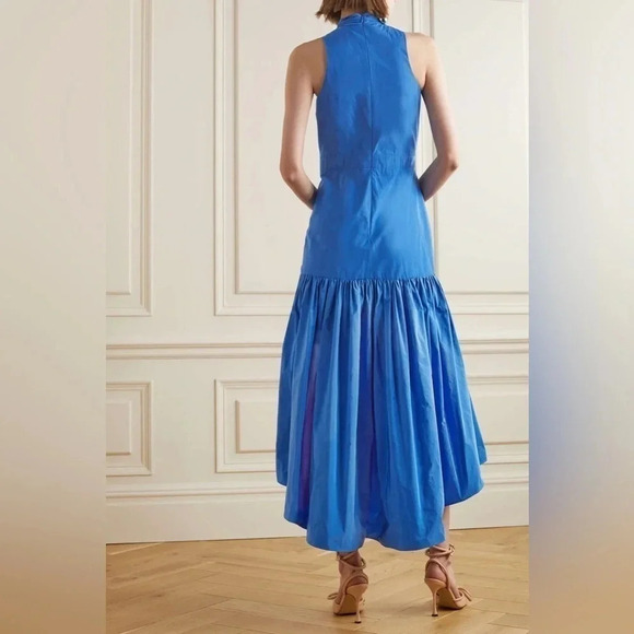 Veronica Beard Radley tiered taffeta midi dress size 4 B1085 - Picture 3 of 7